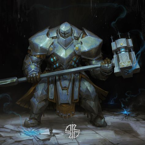 ArtStation - Holy Hammer Knight - ORO Hammer Knight, Dragon Age Origins Morrigan, Rune Knight, Alien Character, Knight Art, Fantasy Armor, Robot Concept Art, Armor Concept, Fantasy Warrior