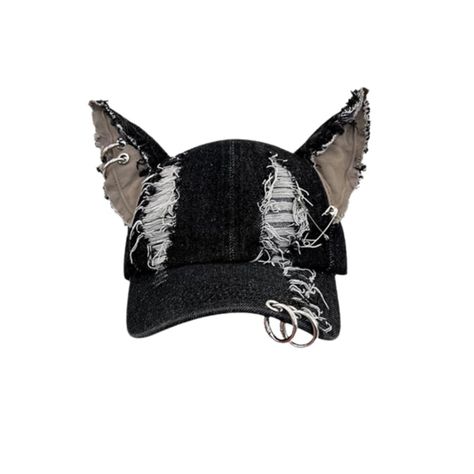 PRICES MAY VARY. Unique Y2K Wasteland Design: This baseball cap stands out with its distressed denim fabric, eye-catching metal rings, and edgy ripped detailing. The 3D ears add a playful touch, making it a must-have accessory for those who love to express their individuality with bold fashion statements. High-Quality Denim Material: Crafted from durable and high-quality denim, this cap is designed to withstand everyday wear and tear. The sturdy fabric ensures long-lasting use while maintaining Goth Baseball Cap, Wasteland Design, Cap With Rings, Hats With Ears, Y2k Hats, Aesthetic Hat, Dark Punk, Baseball Cap Women, Denim Baseball Cap