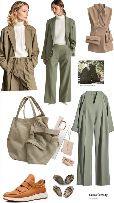 Discover the essence of "Urban Serenity" with this mood board showcasing contemporary outfits in soft, earthy tones. From oversized blazers to minimalist accessories, experience effortless chic! 🌿✨ #UrbanSerenity #ChicFashion #MoodBoard #midjourney Earthy Tone Outfits, Makeup Transformation Tutorial, Basic Knots, Transformation Inspiration, Basic Macrame Knots, Transformation Challenge, Oversized Blazers, Basic Macrame, Before And After Makeup