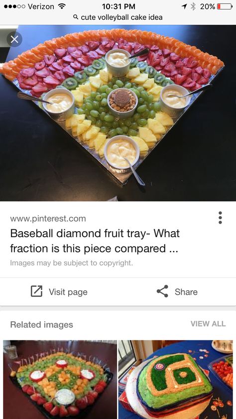 Baseball Diamond Fruit Tray, Baseball Fruit Tray, Ace Birthday, Baseball Food, Baseball Snacks, Activities Director, Baseball Theme Birthday, 9 Birthday, Baseball Cake