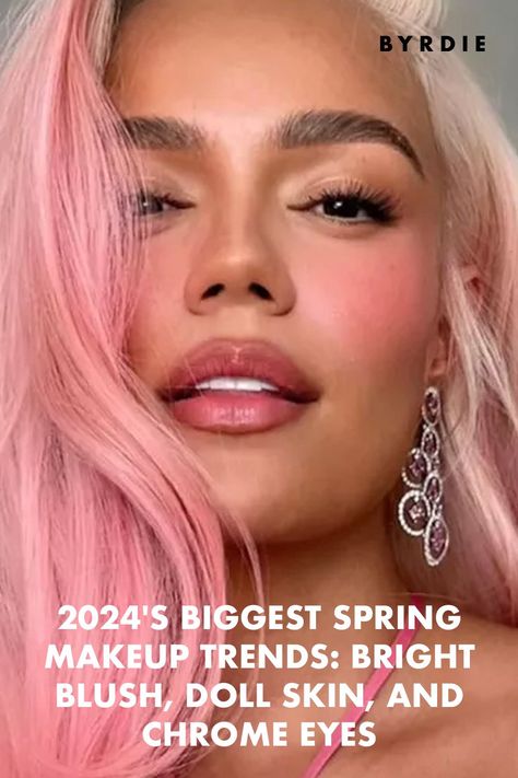 2024 spring makeup trends Makeup Trends Spring 2024, Make Up Trends Spring 2024, Makeup Spring 2024, Makeup Trends Spring/summer 2024, Latest Makeup Trends 2024, Spring 2024 Makeup Trends, Spring Makeup 2024, Burgundy Matte Lipstick, Fluffy Brows