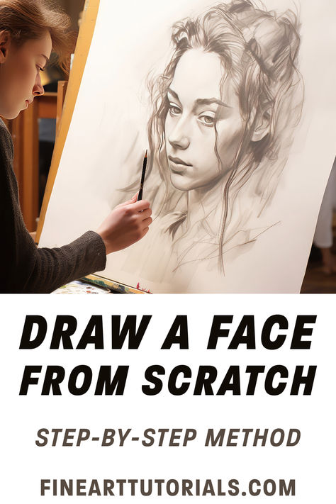 This tutorial breaks down the complexities of facial structure into easy-to-follow steps, helping you understand and implement the renowned Loomis Method for accurate portraits. Ideal for both novice artists and those looking to refine their skills, this guide is your ticket to creating lifelike, expressive faces with ease. #PortraitDrawing #FaceTutorial #LoomisMethod #DrawingTutorial #ArtTips #ArtSupplies #LearnArt #StepByStepDrawing #DrawAFace #RealisticDrawing #PortraitTutorial Portrait Painting Tutorial Step By Step, Sketching Portraits Tutorials, Portrait Loomis Method, Practice Drawing Exercises Step By Step, Graphite Portrait Drawing, Drawing A Face Step By Step, Drawing Tutorial Face Step By Step, How To Draw Portraits Step By Step, How To Draw A Self Portrait