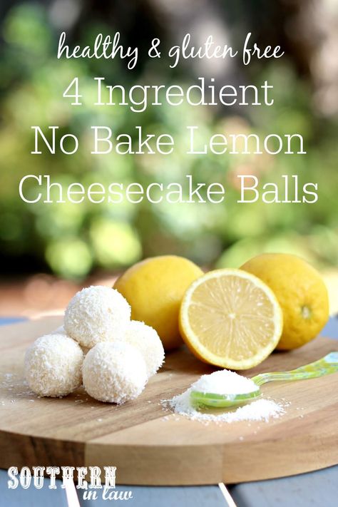 No Bake Keto Lemon Coconut Balls, Lemon Cheesecake Balls, Lemon Balls No Bake, Lemon Cheesecake Bites, Clean Eating Dessert, Raw Balls, Clean Eating Dessert Recipes, No Bake Lemon, Cheesecake Balls