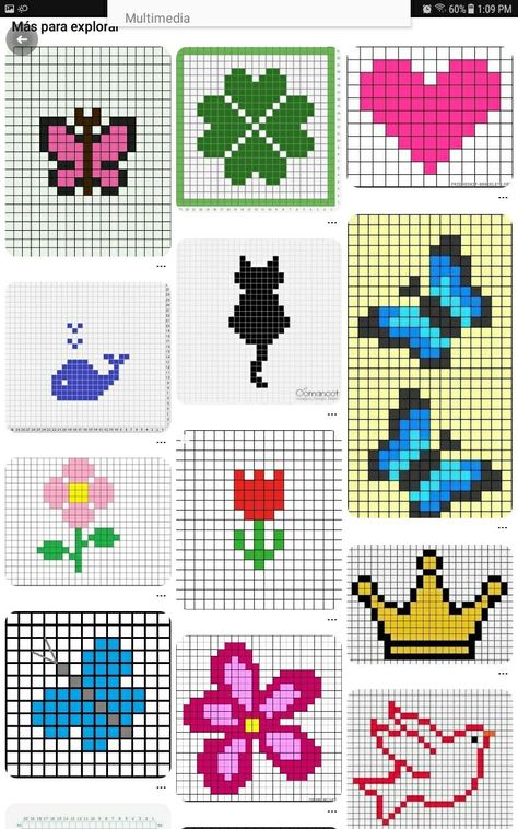 Mini Cross Stitch Patterns Free Charts, Cute Mini Pixel Art, Tiny Cross Stitch Patterns Free, Mini Pixel Art, Pixel Art Mini, Safety Pin Jewelry Patterns, Hama Mini, Cross Stitch Border Pattern, Simple Hand Embroidery Patterns