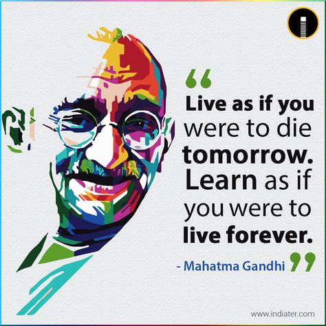 Mahatma Gandhi Quotes with Beautiful Image Design