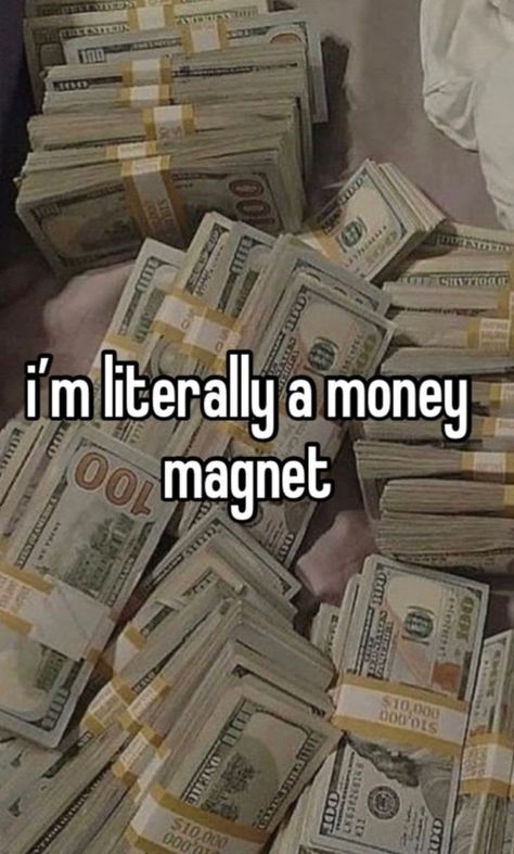 Manifesting money Money Vision Board, Dream Vision Board, Life Vision Board, Vision Board Affirmations, Vision Board Manifestation, Luck Quotes, Money Magnet, Good Luck Quotes, Manifestation Board