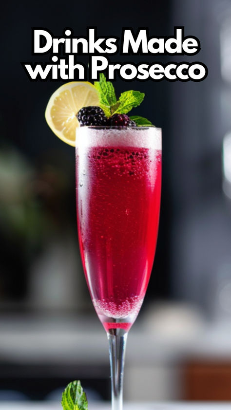 Drinks Made with Prosecco Jug Cocktail Recipes, Prosecco Margarita, Prosecco Cocktails Easy, Girls Night Drinks Cocktails, Cocktail Prosecco, Prosecco Drinks, Girls Night Drinks, Gin And Prosecco, Raspberry Gin