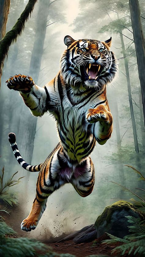 Jungle Iphone Wallpaper, Photo To Cartoon Photoshop, Big Cat Species, Iphone Wallpaper Hd, Tiger Artwork, Tiger Wallpaper, Qhd Wallpaper, Tiger Pictures, Big Cats Art