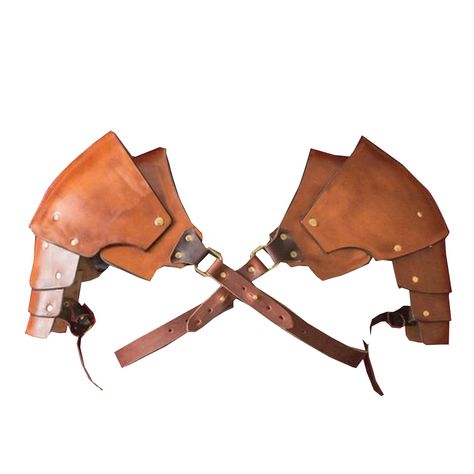 PRICES MAY VARY. Material: Vintage punk shoulder armor made of high quality durable PU leather and metal rings and rivets, safe and non-fading, handmade, excellent craftsmanship, very flexible, rewearable, soft and comfortable to wear. Function: Mid-century steampunk armor, X-shaped front and back, double shoulder design, shoulder armor style pads, rivet detail, O-ring attachment, adjustable buckle straps, two across the shoulders, adjustable. Scenes: Perfect as costume props for cosplay, Viking Shoulder Pauldron, Shoulder Guard, Role Play Costume, Chest Harness, Arm Muscles, Shoulder Armor, Leather Armor, Theatre Costumes, Period Costumes