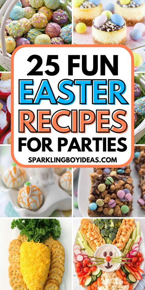 Dive into our festive Easter recipes for holiday parties! From traditional Easter dinner recipes featuring ham and lamb dinner recipes to creative Easter side dishes and party food ideas, we've got something for everyone. Delight in our Easter desserts and treats, including easter cupcakes, bunny desserts, and Easter cakes and dips. Plus, find fun, kid-friendly Easter recipes and DIY edible Easter basket treats. You'll also find easter salads, easter appetizers, and light easter brunch recipes. Lamb Dinner Recipes, Traditional Easter Dinner, Edible Easter Basket, Easter Basket Treats, Easter Dinner Sides, Bunny Desserts, Recipes For Parties, Easter Fun Food, Easy Easter Recipes