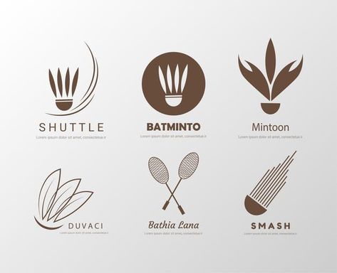 Racket Logo Design, Logo Design Sports Ideas, Badminton Logo Design Ideas, Badminton Tattoo Ideas, Badminton Graphic Design, Badminton Logo Design Sports, Logo Badminton Design, Logo Sport Design Ideas, Badminton Tattoo