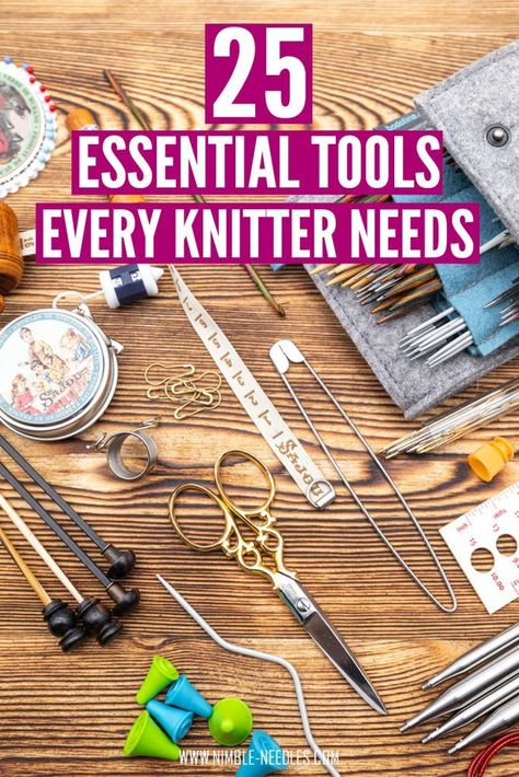 Knitting For Beginners & Crochet Tools, Tools For Knitting, Knitting Essentials For Beginners, Knitted Projects For Beginners, Knitting Patterns & Crochet Tools, Knitting Tools Products, Organize Knitting Supplies, Intermediate Knitting Projects, Knitting Tools For Beginners