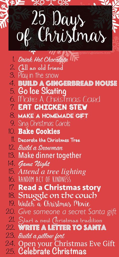 25 Days Of Christmas Activities, New Christmas Traditions, Fun Holiday Activities, 25 Days Of Christmas, Navidad Diy, December Daily, Noel Christmas, Holiday Activities, You Know It