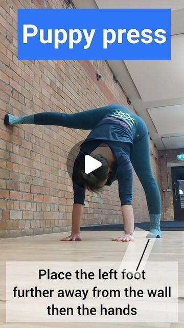 75K views · 4.9K likes | Natalie Reckert Handbalancing on Instagram: "Here's a little tutorial on how to puppy press with a wall. If you want to deepen your handstand practice with daily follow along classes have a look at my pres to handstand course ( link in bio) . . . . . #presstohandstand #puppypress #handstand #handbalancing #acroyoga" Puppy Press Handstand, How To Learn A Handstand, How To Do A Handstand, Press To Handstand, Handstand Practice, Handstand Tutorial, Yoga Handstand Poses, Handstand Training, Press Handstand