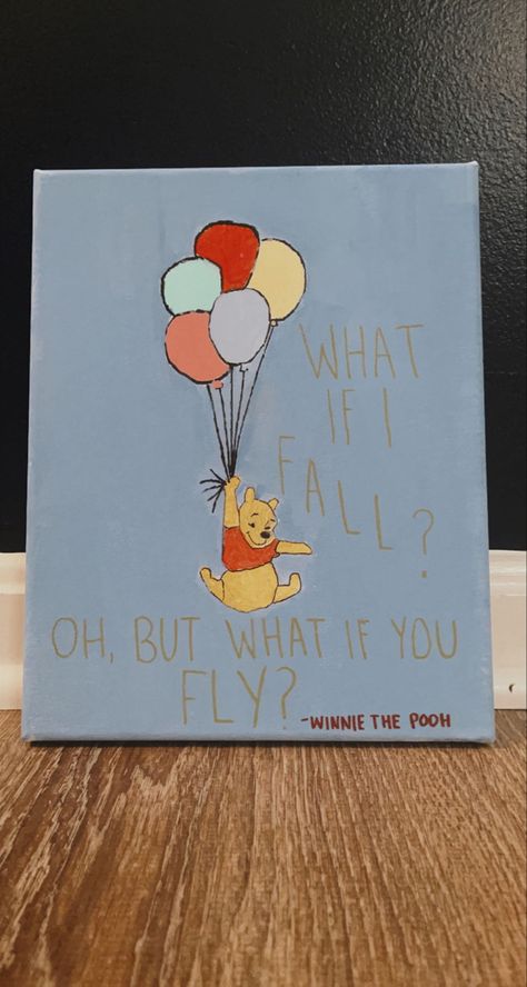 Canvas Painting Ideas Winnie The Pooh, Winnie The Pooh Senior Parking Spot, Graduation Painting Canvases Gift Ideas, Tigger Painting On Canvas, Winnie The Pooh Art Paint, Graduation Canvas Painting Ideas, Winnie Pooh Painting, Winnie The Pooh Acrylic Painting, Winnie The Pooh Painting Ideas