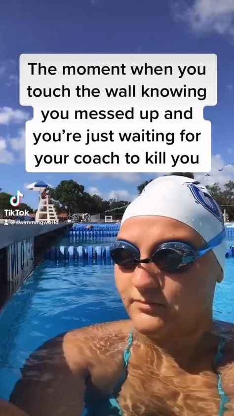 Swim Humor, Swim Team Quotes, Swim Problems, Swimmer Memes, Swimmer Quotes, Swim Aesthetic, Swimming Videos, Swimmer Girl, Swimming Jokes