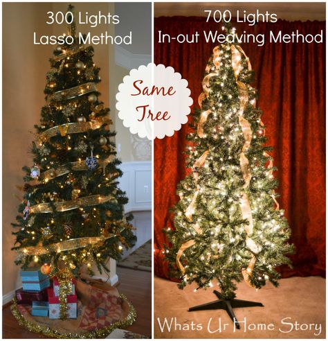 How to Hang Christmas Tree Lights the Stress Free Way Chirstmas Decor, Christmas Tree Lights, Hanging Christmas Tree, Tree Decorating, Tree Lights, 12 December, How To Hang, Theme Color, Christmas 2017