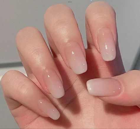 Hello Nails, Hard Nails, Simple Gel Nails, Casual Nails, Blush Nails, Cute Gel Nails, Soft Nails, Nail Swag, Gradient Nails