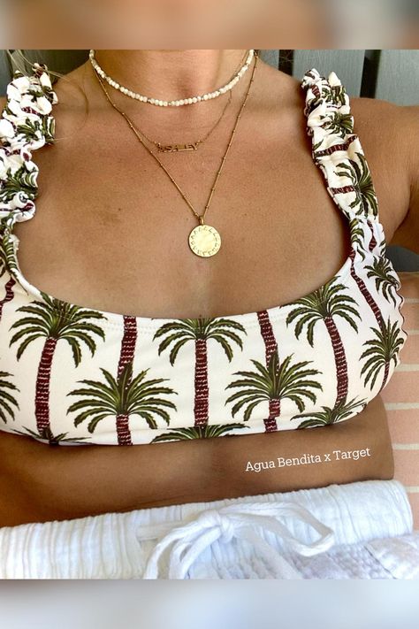 Layered Necklaces, Charleston, Palm Trees, Bralette, Target