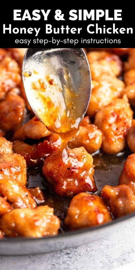 Honey Chicken Tenders Recipes, Chinese Honey Chicken Sauce, Quick Dinner With Chicken Tenderloins, Korean Honey Butter Chicken, Honey Chicken Nuggets, Honey Chicken Bites Recipes, Easy Honey Garlic Chicken Bites, Honey Garlic Butter Chicken Tenders, Honey Kettle Fried Chicken Recipe