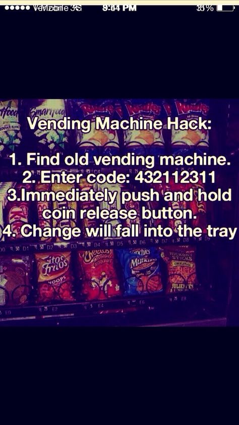 👍 Omg--> I Did Not Know This--> Vending Machine Hack Tips 👍 Vending Machine Hack Code, Vending Machine Hacks, Vending Machine Hack, Prepping Supplies, Hacking Websites, Snack Machine, Useful Websites, Amazing Websites, 1000 Life Hacks