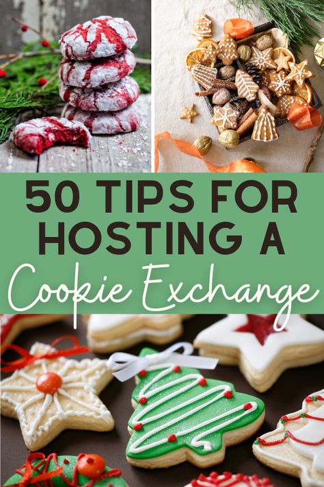 Cookie Crawl Ideas, Cookie Exchange Prizes Gift Ideas, Host A Cookie Exchange Party, Office Cookie Exchange, Christmas Cookies Party Ideas, Holiday Cookie Party Ideas, Christmas Baking Party Ideas, How To Have A Cookie Exchange Party, Bake Exchange Ideas