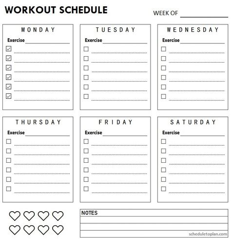 Workout Schedule Template, Best Workout Schedule, Workout Log Printable, Workout Plan Template, Exercise Log, Daily Schedule Printable, Timetable Template, Workout Template, Printable Workout