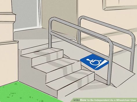 How to Be Independent As a Wheelchair User (with Pictures) Wheelchair Ramp Design, Square Bathroom Sink, Independent Life, Bathroom Chair, Modern Bathroom Design Ideas, Ramp Design, Furniture Dressing Table, Architecture Design Process, Concept Models Architecture