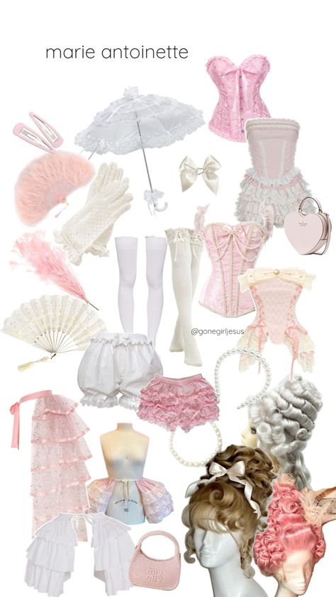 Original Halloween Costume Ideas, Mary Antoinette Halloween Costume, Marie Antoinette Couple Costume, Marie Antoinette Costume Halloween Diy, Pink Corset Halloween Costume, Marie Antoinette Aesthetic Modern, Coquette Costumes, Pink Halloween Costume Ideas, Marie Antoinette Costume Diy