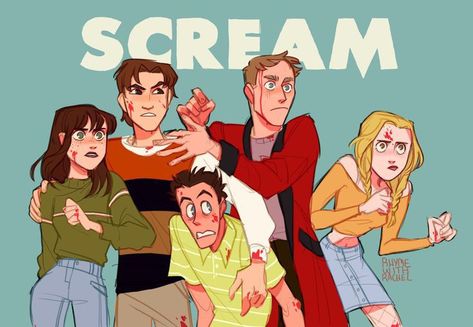 Scream Art, Horror Movies Funny, Ghostface Scream, Scary Movie Characters, Arte Indie, Spooky Movies, Slasher Movies, Horror Movie Icons, Scream Movie