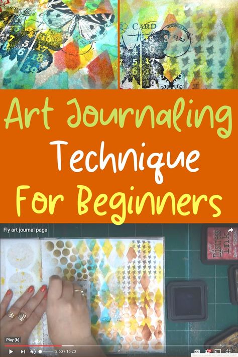 Art Journal Tutorial Step By Step, Art Journaling For Beginners, Roadtrip Scrapbook, Art Journal Covers, Art Journal Ideas For Beginners, Art Techniques Tutorial, Journal Tutorials, Mixed Media Art Techniques, Art Journal Tutorial