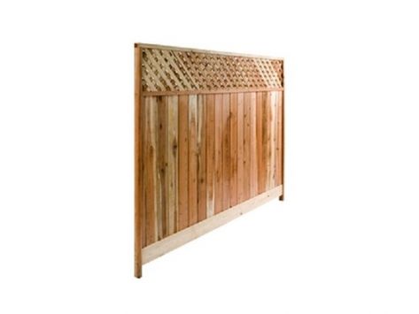 Redwood Lattice Top Wood Fence Panel Fence With Lattice Top, Redwood Fence, Privacy Fence Panels, Fencing & Gates, Fence Styles, Privacy Fences, Privacy Walls, Fence Panel, Interior Accents