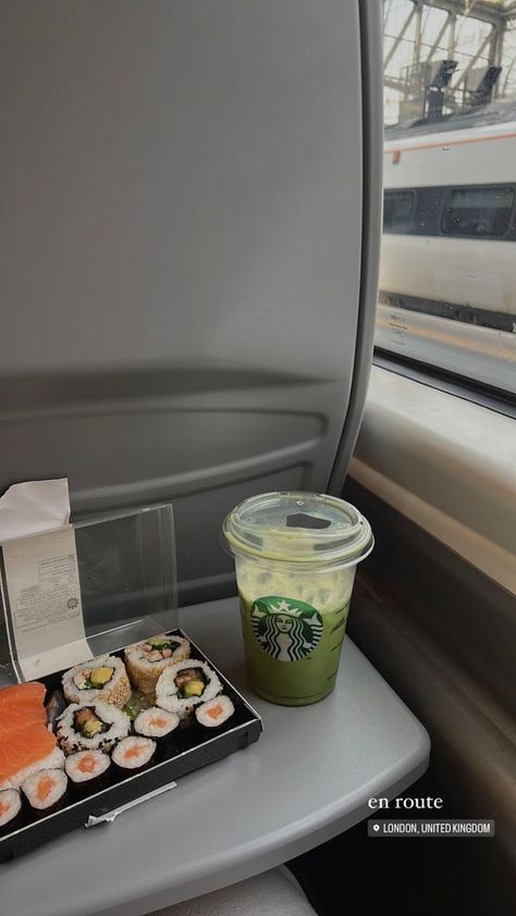 #london #londonlife #train #travel #travelgram #starbucks #matchalatte #icematcha #sushi #sushilovers #sushiaesthetic #food #foodstagram #foodphotographer #drink #londontraveltips California Roll Sushi, California Roll, Iced Matcha, London Life, Matcha Latte, Photographing Food, Train Travel, London Travel, Train