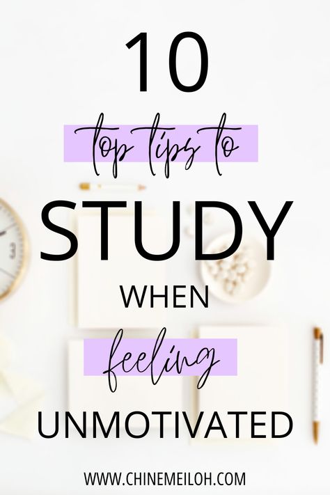 What To Do When You Feel Demotivated, Unmotivated To Study, How To Be Motivated To Study, How To Get Motivated To Study, Tips On Studying, Feeling Unmotivated, Memory Exercises, Night Routines, Be More Confident