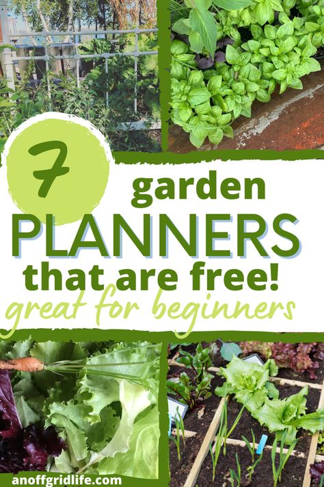 7 free vegetable garden planners text overlay on images of vegetables in gardens. Planning My Garden, Veg Garden Plan, Planning Your Vegetable Garden, Organize Vegetable Garden, How To Design A Vegetable Garden, Best Garden Planning Apps, Vegetable Garden Design Layout Planners, Plan Vegetable Garden, Easy Garden Layout