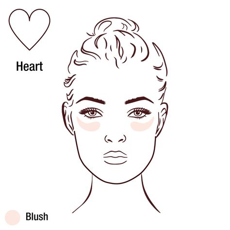 How To Apply Blush To Suit Your Face Shape | Charlotte Tilbury Makeup Tips Round Face, Makeup Placement Face, Makeup Placement, Blush Application, Angular Face, Blusher Brush, Festival Face, Meagan Good, Diamond Face Shape