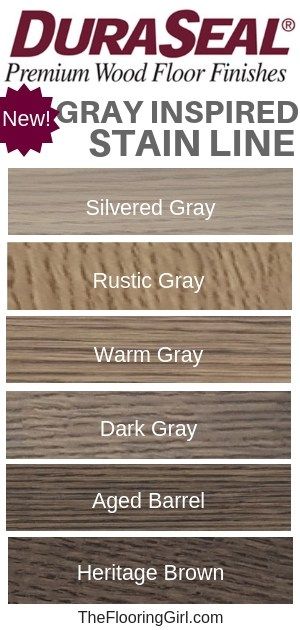 Gray blended stains for hardwood floors from Duraseal. Gray, Greige and Brown-Gray stain colors. #gray #hardwoodfloor #stains #greige #graybrown #duraseal Duraseal Stain, Hardwood Floor Stain Colors, Floor Stain Colors, Wood Floor Stain Colors, Grey Hardwood Floors, Wood Floor Finishes, Red Oak Floors, Grey Stained Wood, Grey Hardwood