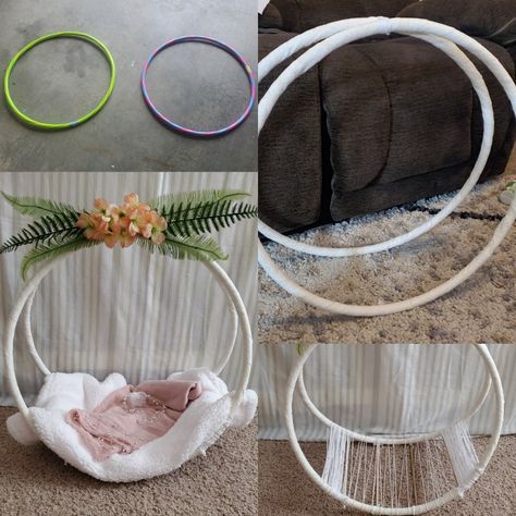 Flower Hoop Photography Prop, Photography Packages Ideas, Diy Infant Photography Props, Newborn Ideas Diy Projects, Wooden Photo Props, Diy Photo Shoot Props, Dollar Tree Photography Props, Floral Hoop Photography Prop, Diy Photoshoot Props Ideas