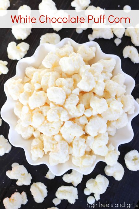 White Chocolate Puff Corn. Easy snack recipe. http://www.highheelsandgrills.com/2014/02/white-chocolate-puff-corn.html Chocolate Puff Corn, Puff Corn, Chocolate Puff, Dessert Aux Fruits, Desserts Vegan, Easy Snack Recipes, Snacks Für Party, Snack Mix, Homemade Chocolate