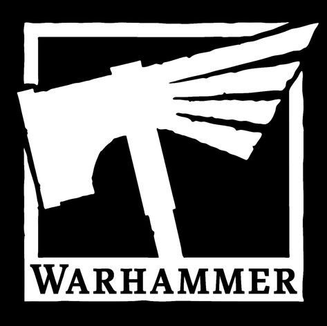 Warhammer logo Small Tats, Warhammer Aos, Monochrome Palette, Warhammer Fantasy, Game Logo, Games Workshop, Geometric Lines, Art Logo, Warhammer 40k