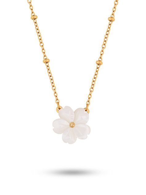 PRICES MAY VARY. MIX & MATCH: Everyday fashion can be simple and delicate with our Ojerry Gold Plated Flower Pendant Choker Necklaces Jewelry Collection for Teen Girls and Women that give you a trendy and feminine look MATERIALS & DETAILS: Our Cute Flower Choker Necklace is made from stainless steel, gold plated, 16.5" cable saturn chain and 2" extender, 0.47" white shell flower pendant, lobster clasp GO-TO STYLES: Accessories are the final touch to your outfit. With these jewelries, you can wea Jewelry Accessories Necklaces Choker, Cute Flower Necklace, Christmas Stuff For Teens, Necklaces Flower, Peach Blossom Flower, Teen Necklaces, Kawaii Necklace, Trendy Stuff, Flower Girl Necklace