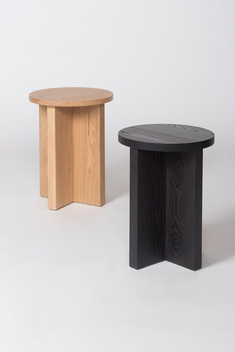 Chene Wood Stool in Ebonized Finish For Sale at 1stdibs Cnc Furniture Plans, Cnc Furniture, Into The Wood, Wood Stool, Plywood Furniture, Creative Furniture, Furniture Hacks, Wooden Stools, Furniture Stores