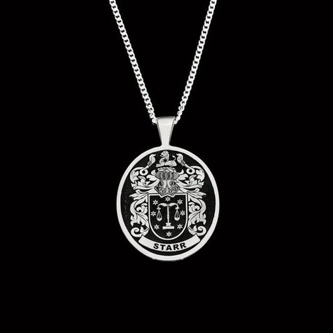 Starr family crest necklace Family Crest Necklace, Name Meaning, Family Crest, Names With Meaning, The History, Diamond Necklace, Silver Necklace, History, Pendant