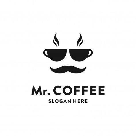 Discover thousands of Premium vectors available in AI and EPS formats Cafe Logo Design Creative, Logo Coffee Design, Rakel Sablon, Logo Coffee Shop, Coffee Logo Design, Cafe Logos, Logo Cafe, Logo Design Coffee, Coffee Shop Logo Design