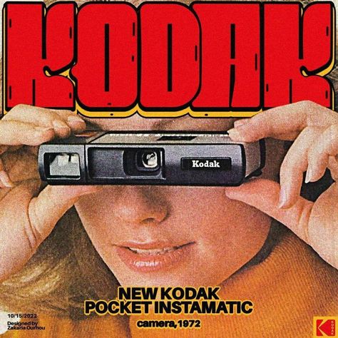 Weekly Inspiration Dose 194 - Indieground Design #graphicdesign #design #art #inspiration #kodak #type #typo #typography #artwork #layout #poster #80s #90s #adv #logo #lettering #logotype #artwork #camera Logo Business Design, Kodak Logo, 80s Ads, 90s Graphic Design, 80s Poster, Money Logo, Logo Design Agency, 90s Design, Weekly Inspiration