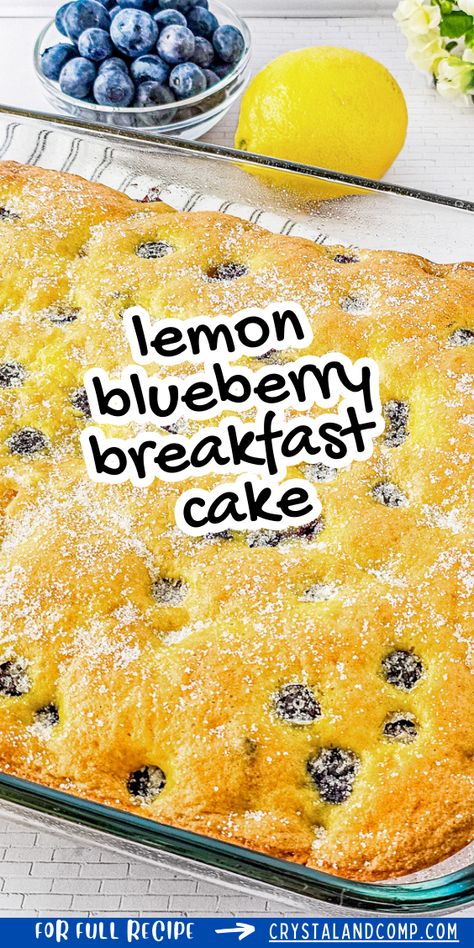 Discover the perfect morning treat with this easy-to-make Lemon Blueberry Breakfast Cake! 🍋🫐 Imagine waking up to the zesty aroma of lemon and the sweet bursts of blueberries filling your kitchen. This delightful cake is not only bursting with flavor but also super simple to whip up. Whether you’re hosting guests or treating yourself to a lazy Sunday breakfast, this recipe will impress every time. Ready to get baking? Check out our full recipe over on the site! Lemon Breakfast Recipes, Lemon Blueberry Breakfast Cake, Lemon Breakfast Cake, 30 Minute Meals Chicken, Lemon Breakfast, Lemon Blueberry Loaf, Breakfast Cakes, Breakfast Cake Recipes, Blueberry Breakfast Cake