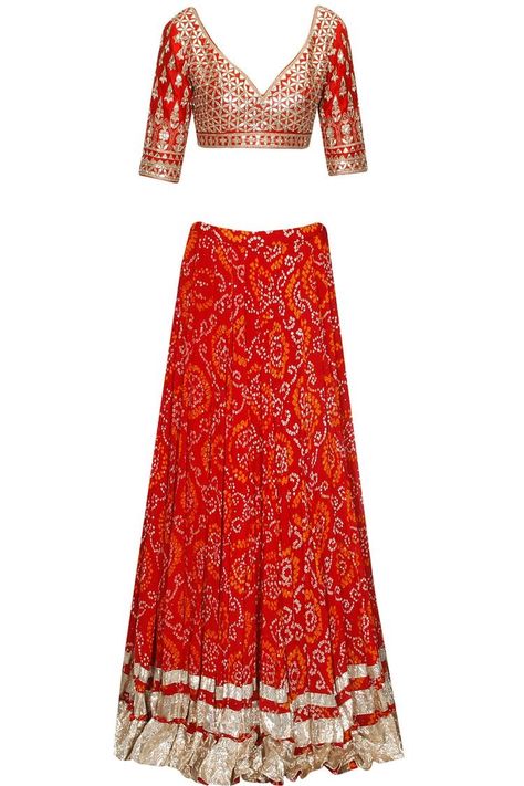 Pinterest: @pawank90 Ghaghra Choli, Gota Patti Work, Ethnic Dresses, Karwa Chauth, Indian Fashion Trends, Gotta Patti, Lengha Choli, Anita Dongre, Indian Goddess