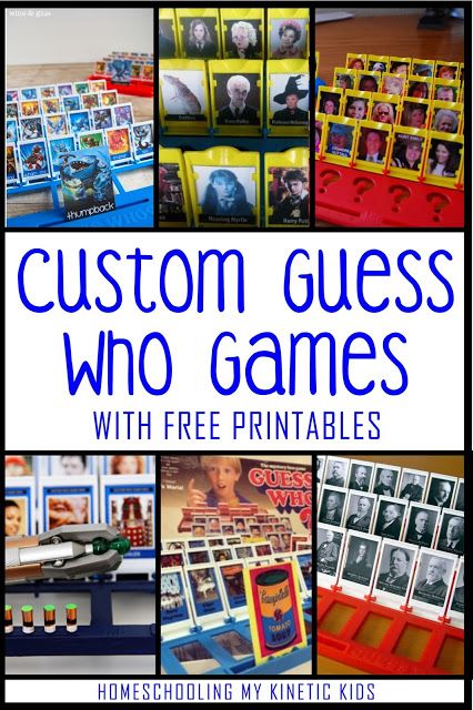 Custom Guess Who game ideas for learning and fun.  Printable versions and inspiration from Homeschooling My Kinetic Kids Make Your Own Guess Who Game, Homemade Guess Who Game, Custom Guess Who Game, Guess Who Game Printable Template, Guess Who Printable Sheets, Board Game Party Ideas, Diy Guess Who Game, Guess Who Game Printable, Guess Who Printable