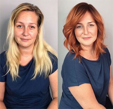 The Amazing Makeovers of @studio_marteena - Career - Modern Salon Sabrina Hair, Kadeřnické Trendy, Strawberry Blonde Hair, Hair Creations, Hair Makeover, Brown Blonde Hair, Artistic Hair, Grunge Hair, Ginger Hair