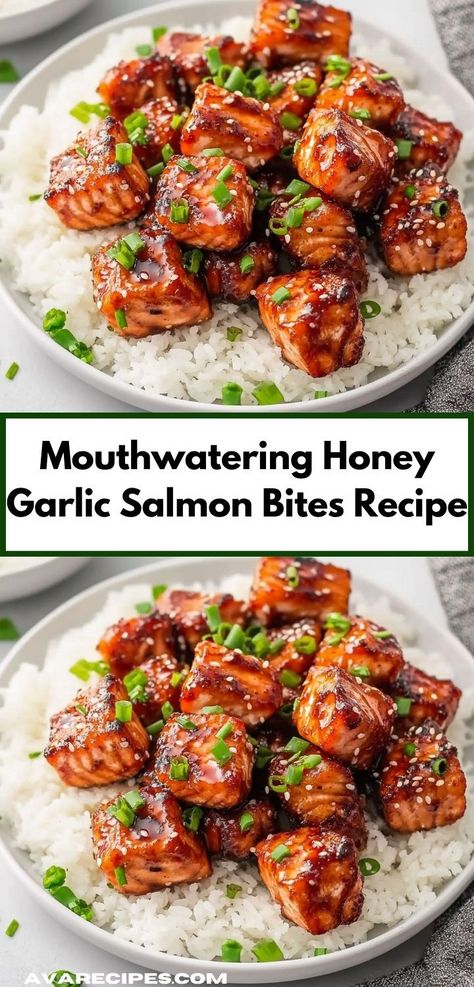 Searching for an impressive appetizer to wow your guests? These Honey Garlic Salmon Bites are not only flavorful but also quick to whip up, making them ideal for gatherings or special occasions. Honey Garlic Salmon Bites, Garlic Salmon Bites, Honey Salmon Recipes, Salmon Bites Recipe, Salmon Marinade, Impressive Appetizers, Salmon Bites, Garlic Marinade, Honey Garlic Salmon